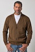 Sweatjacke, V-Ausschnitt, Knopfleiste, bis 8 XL