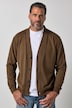 Sweatjacke, V-Ausschnitt, Knopfleiste, bis 8 XL