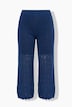 Culotte, weites, gerades Bein, Ajour-Strick, Elastikbund
