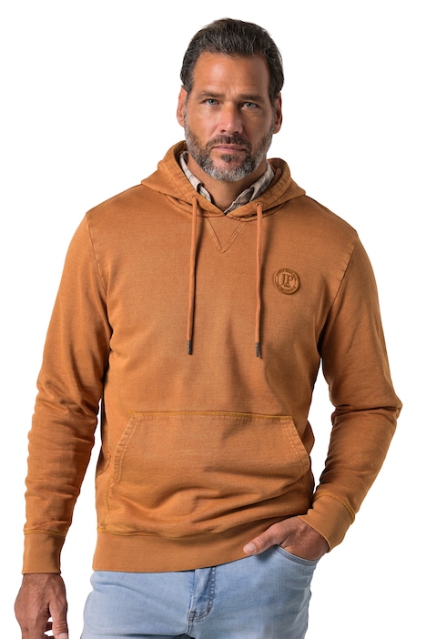 Mikina s kapucí, sepraný vzhled, vintage vzhled, do vel. 8 XL