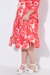 Blusenkleid, A-Linie, Midilänge, Blumen-Muster
