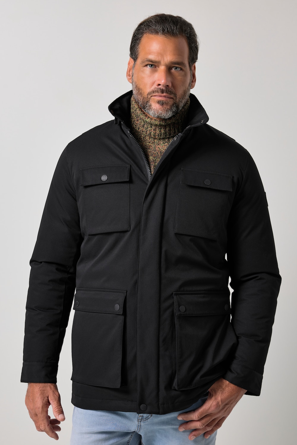Funktions-Fieldjacket, Outdoor, Kapuze, bis 8 XL