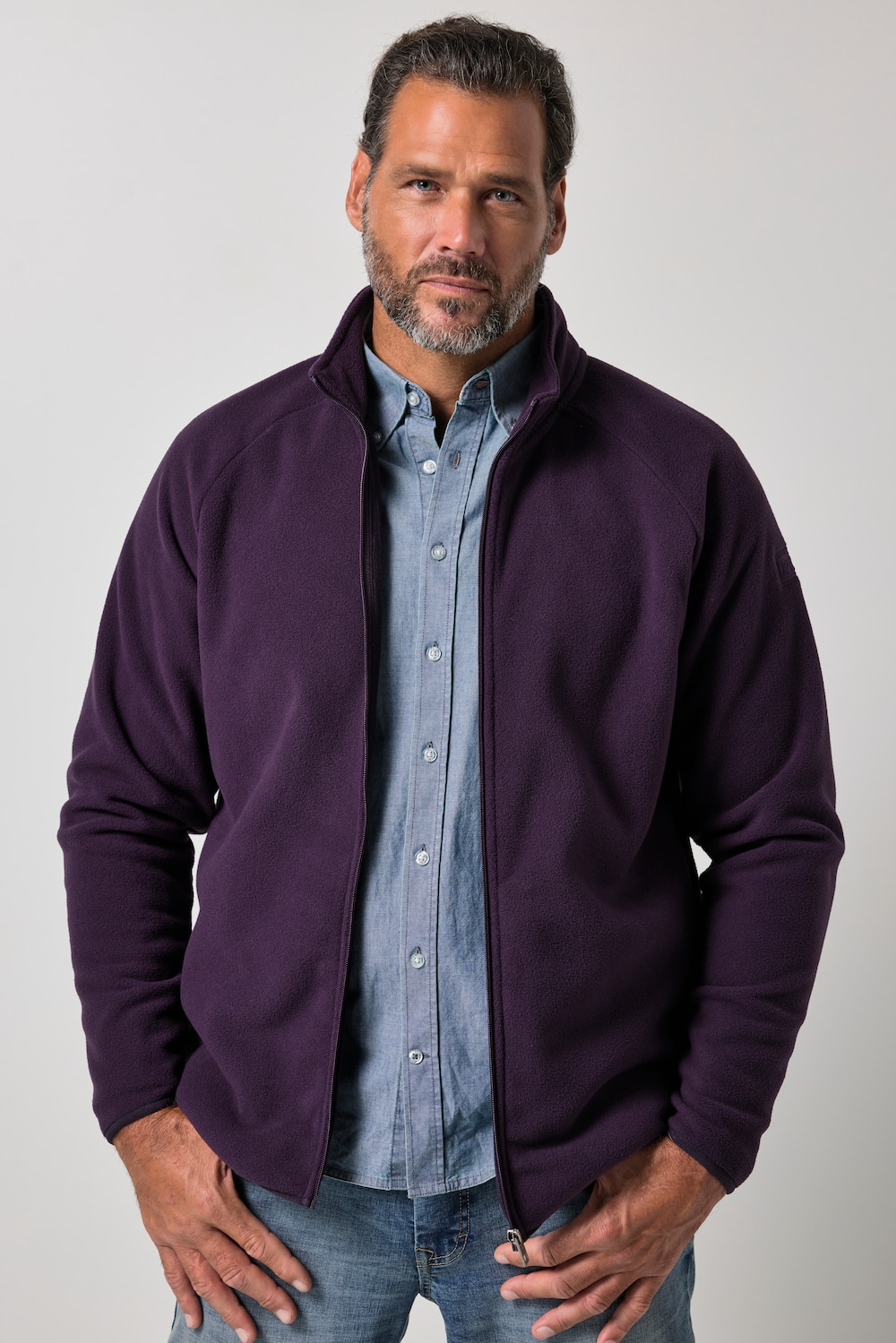 Fleecejacke Level 2, Stehkragen, 2 Taschen, bis 8 XL