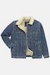 Jeansjacke, Denim, Teddykragen, Teddyfutter, bis 8 XL