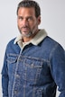 Jeansjacke, Denim, Teddykragen, Teddyfutter, bis 8 XL
