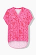 Blouse, oversized, met bloemen print