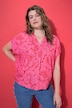 Blouse, oversized, met bloemen print
