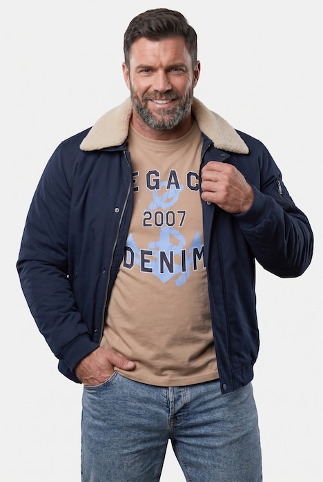 Jacke, Bauchfit, Teddykragen, viele Taschen, bis 8 XL