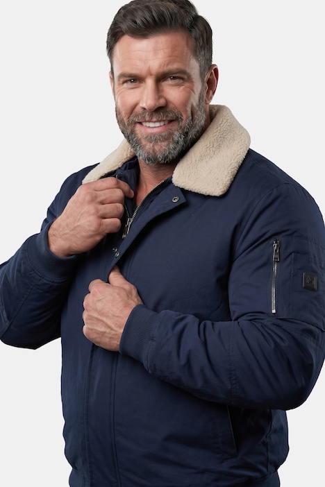 Jacke, Bauchfit, Teddykragen, viele Taschen, bis 8 XL