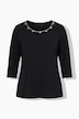 Punto-Shirt, Ziersteine, Classic, Rundhals, 3/4-Arm