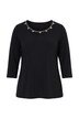 Punto-Shirt, Ziersteine, Classic, Rundhals, 3/4-Arm