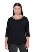 Punto-Shirt, Ziersteine, Classic, Rundhals, 3/4-Arm
