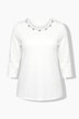 Punto-Shirt, Ziersteine, Classic, Rundhals, 3/4-Arm