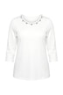 Punto-Shirt, Ziersteine, Classic, Rundhals, 3/4-Arm