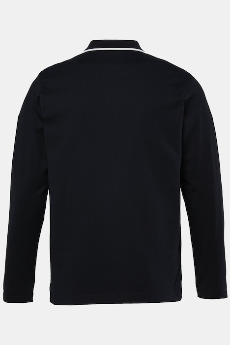 Men+ Langarmpoloshirt, Print, bis 8 XL