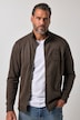 Sweatjacke, Musterbündchen, Zipper, bis 8 XL