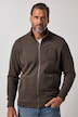 Sweatjacke, Musterbündchen, Zipper, bis 8 XL