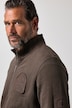 Sweatjacke, Musterbündchen, Zipper, bis 8 XL