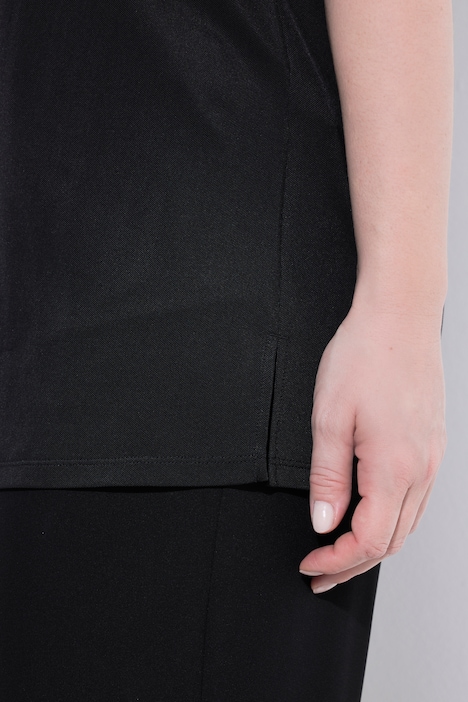 Slinky-Shirt, A-Linie, Herzausschnitt, Halbarm