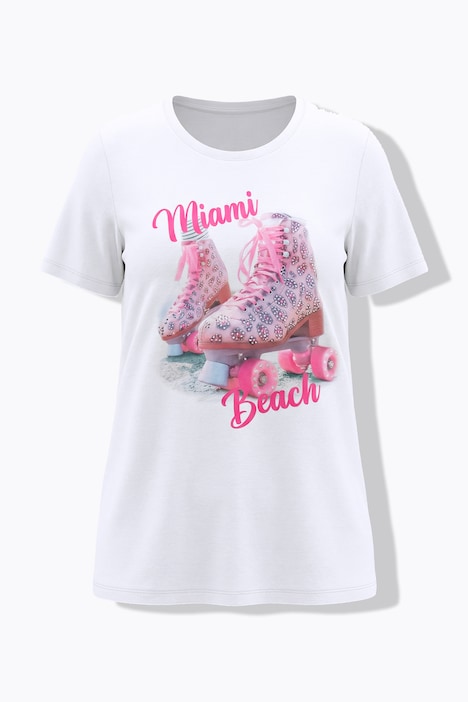 T-Shirt, Comfort Fit, Rollschuh-Motiv