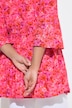 Bluse, A-Linie, Blumen-Muster, 3/4-Ärmel, Volants