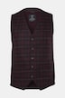 Tweedweste, Karo, Wollmix, Revers, bis 8 XL