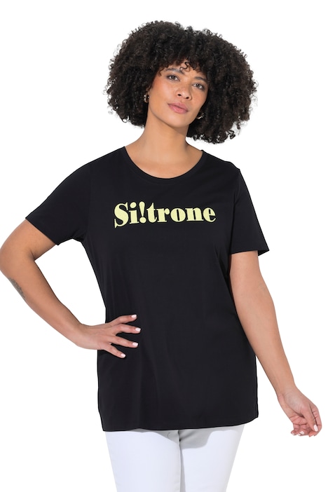 Tričko, komfortní střih, nápis 