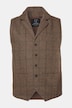 Gilet en tweed motif à carreaux, laine mélangée et col à revers, finition FLEXNAMIC® - jusqu'au 8 XL