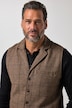 Gilet en tweed motif à carreaux, laine mélangée et col à revers, finition FLEXNAMIC® - jusqu'au 8 XL
