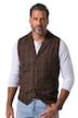 Tvídová vesta FLEXNAMIC®, kostkovaná, vlněná směs, klopy, do vel. 8XL