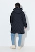 HYPRAR Long-Steppjacke, Kapuze, 2-Wege-Zipper, Windfang