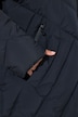 HYPRAR Long-Steppjacke, Kapuze, 2-Wege-Zipper, Windfang