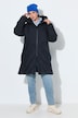 HYPRAR Long-Steppjacke, Kapuze, 2-Wege-Zipper, Windfang