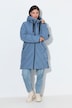 HYPRAR Long-Steppjacke, Kapuze, 2-Wege-Zipper, Windfang
