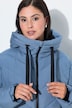 HYPRAR Long-Steppjacke, Kapuze, 2-Wege-Zipper, Windfang
