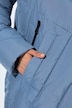 HYPRAR Long-Steppjacke, Kapuze, 2-Wege-Zipper, Windfang