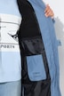 HYPRAR Long-Steppjacke, Kapuze, 2-Wege-Zipper, Windfang