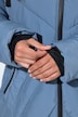 HYPRAR Long-Steppjacke, Kapuze, 2-Wege-Zipper, Windfang