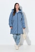 HYPRAR Long-Steppjacke, Kapuze, 2-Wege-Zipper, Windfang