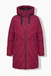 HYPRAR Long-Steppjacke, Kapuze, 2-Wege-Zipper, Windfang