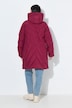HYPRAR Long-Steppjacke, Kapuze, 2-Wege-Zipper, Windfang
