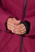 HYPRAR Long-Steppjacke, Kapuze, 2-Wege-Zipper, Windfang