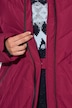 HYPRAR Long-Steppjacke, Kapuze, 2-Wege-Zipper, Windfang