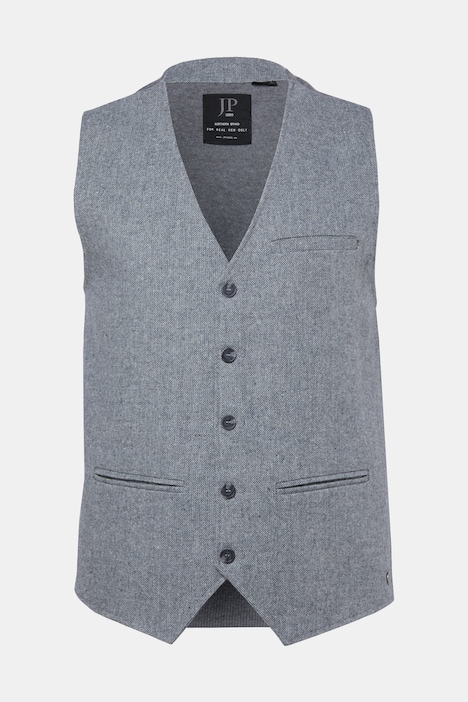 Gilet en laine mélangée, dos en maille - jusqu'au 8 XL