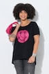 T-shirt, A-lijn, smileymotief, korte mouw