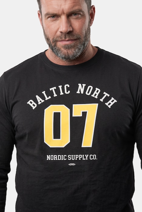 Men+ Langarmshirt, Print, bis 8 XL