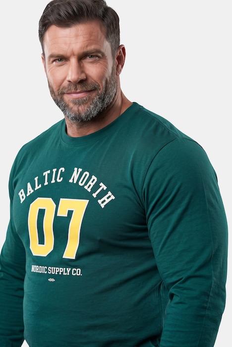 Men+ Langarmshirt, Print, bis 8 XL