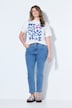 Mom-Jeans, Zierperlen, 5-Pocket
