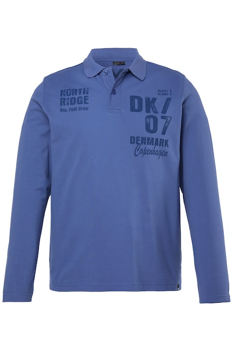 Pánská polokošile s dlouhými rukávy, Bauchfit, potisk, do vel. 8XL