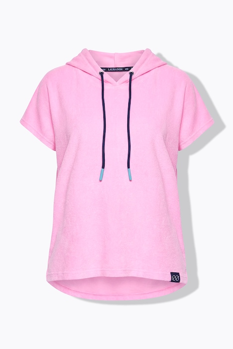 Frottee Sweatshirt,1/2 Arm,Kapuze